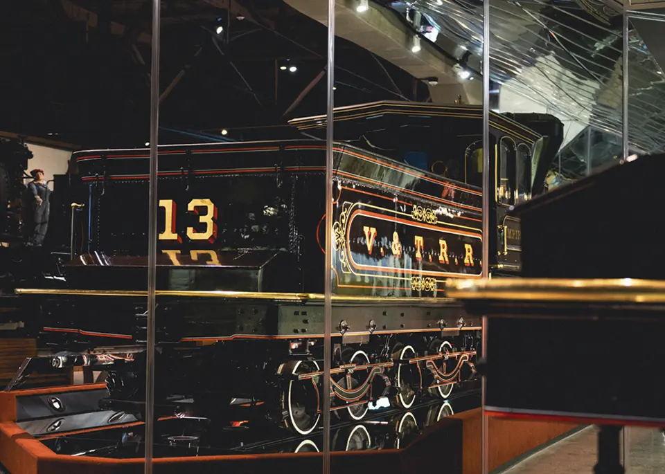 a photo of the coal tender on an old steam locomotive