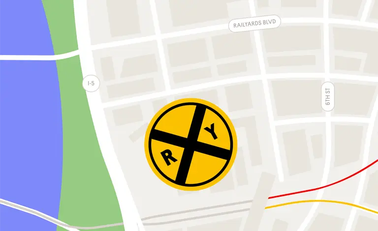 illustration of a map of Sacramento