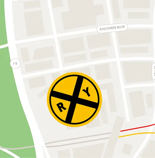 illustration of a map of Sacramento