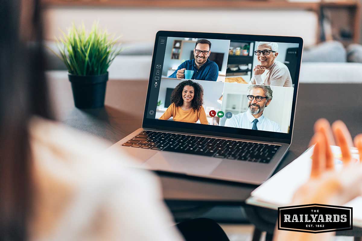 Image features colleagues on a video call. Learn more about how Sac is moving forward during the COVID crisis.