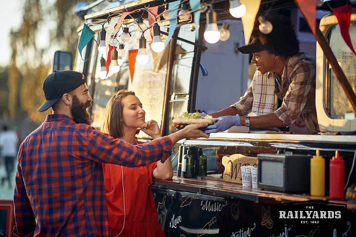 Farm-to-fork dining served from a food truck.