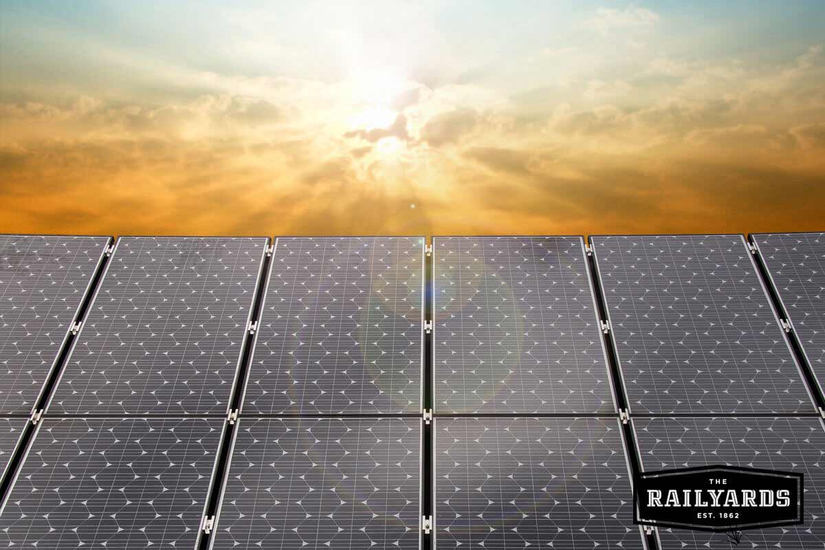 An image of solar panels, which will be required for all new homes in CA by 2020.