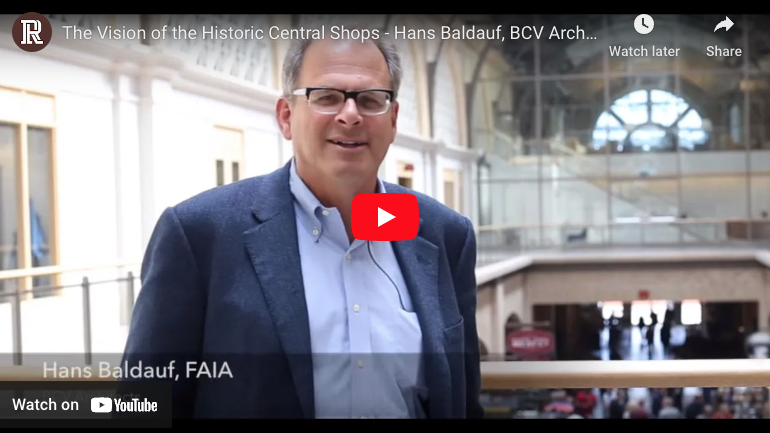 Screen grab of YouTube video &ldquo;The Vision of the Historic Central Shops&rdquo;