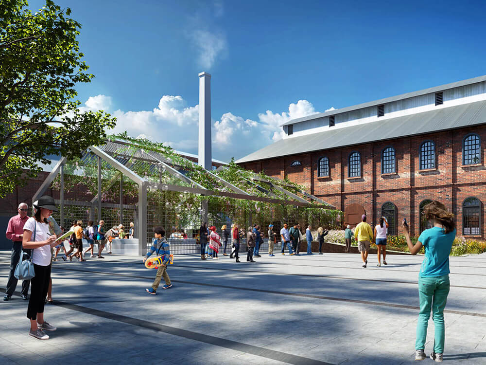 The Sacramento Railyards Central Shops District