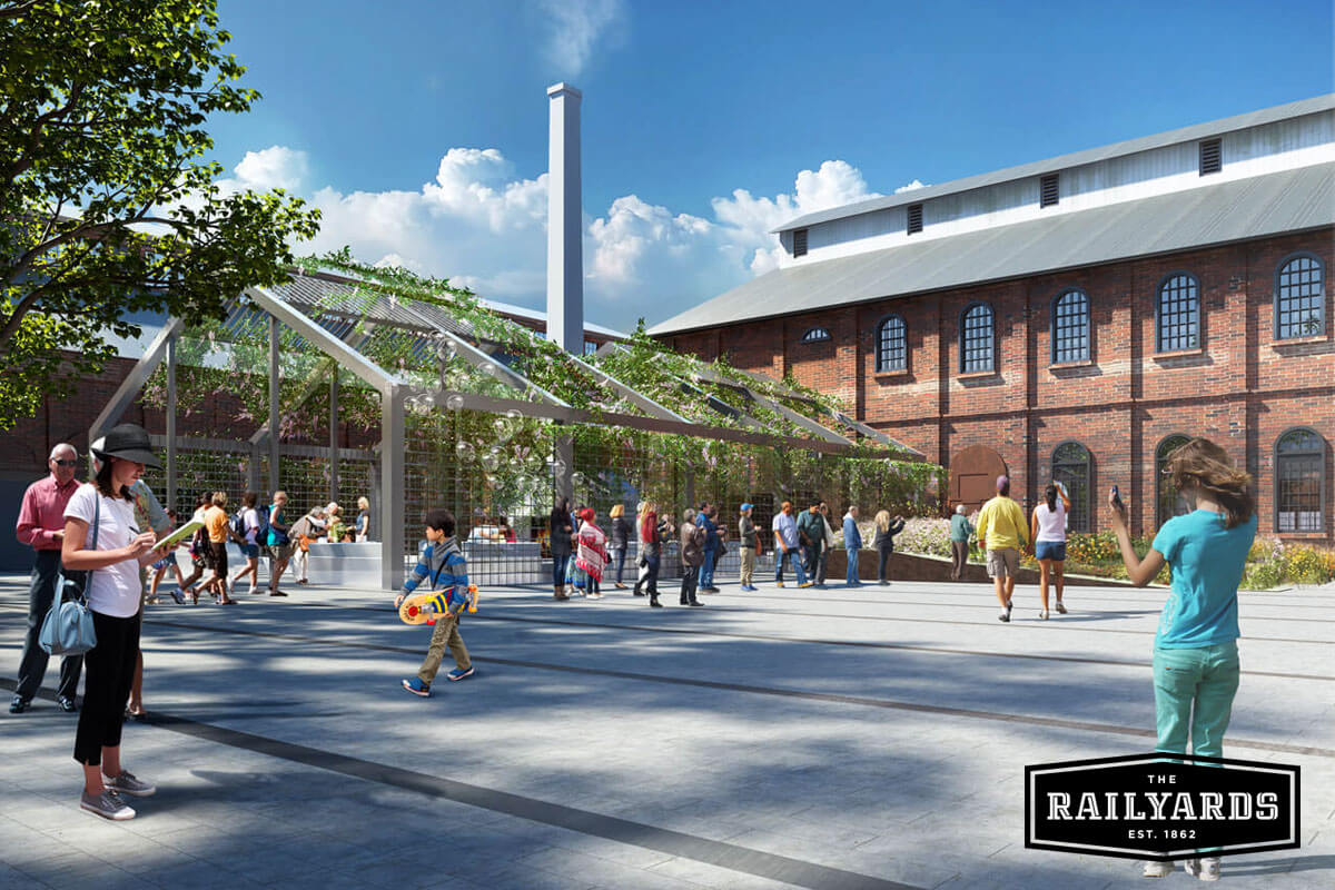 Rendering of The Railyards